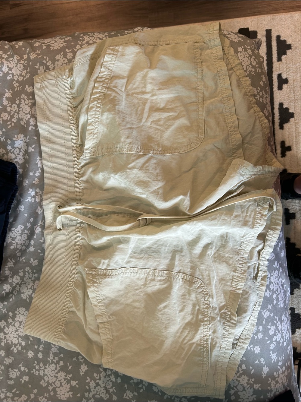 Beige Calia Casual Drawstring Shorts